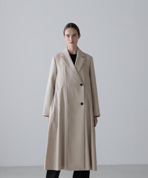 ADORE(アドーア)の「◆タフタコンビトリプルクロスコート(チェスターコート・レディース・ベージュ/ブラック・38)」の10枚目の写真