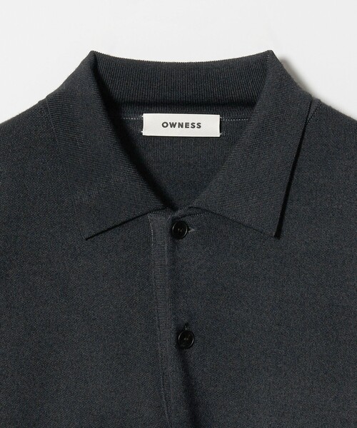 BEAUTY&YOUTH UNITED ARROWS(ビューティーアンドユースユナイテッドアローズ)の「<OWNESS> SNOW WASH スムース ニット ポロシャツ(ポロシャツ・メンズ・ダークグレー/レッド・L/M)」の16枚目の写真