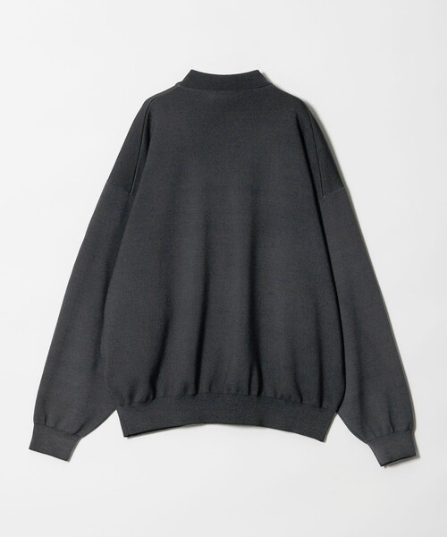 OWNESS＞ SNOW WASH スムース ニット ポロシャツ（ポロシャツ