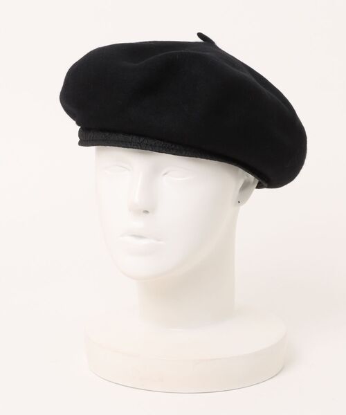 polcadot（ポルカドット）の「ベルトバスクベレー  フェルトベレー/サイズ調節可能（ハンチング/ベレー帽・レディース・ホワイト/ブラック・FREE）」の5枚目の写真