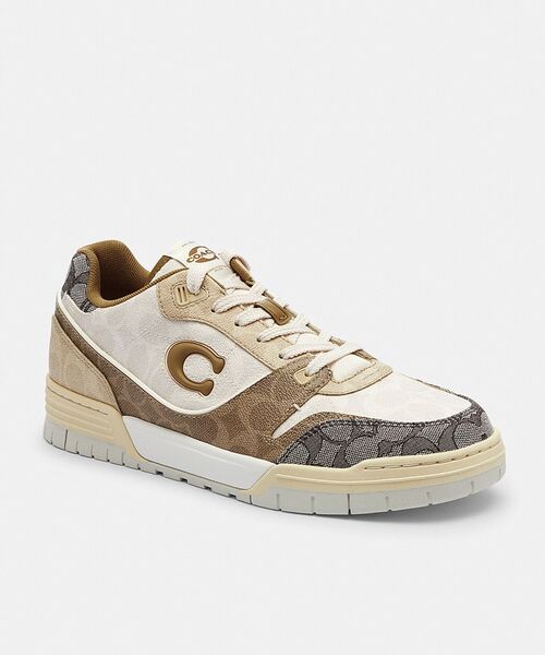 COACH（コーチ）の「ソーホー スニーカー・ミックスド シグネチャー（スニーカー・メンズ・ベージュ系その他・7/9/10/8）」の2枚目の写真
