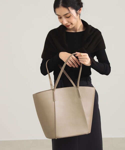 Demi-Luxe BEAMS（デミルクス ビームス）の「デイリー レザー トートバッグ（トートバッグ・レディース・ブラウン系その他4/ブラック・ONE SIZE）」の4枚目の写真