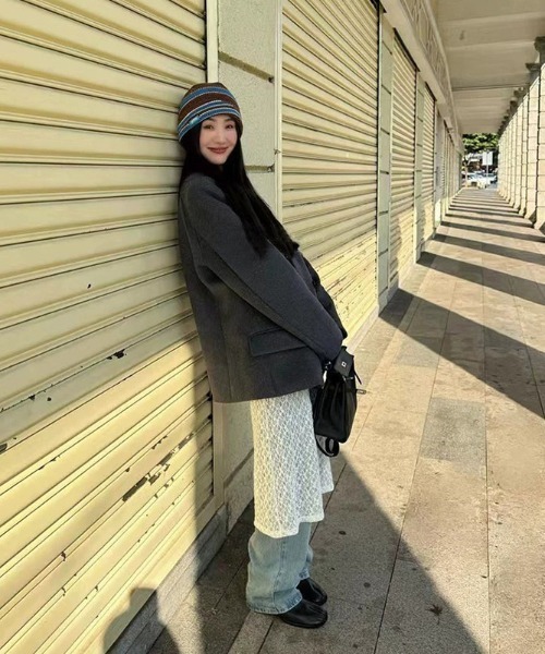 Teem Store(チームストア)の「透け感 レースシアーロングワンピース レイヤード(ワンピース・レディース・ブラック/アイボリー・F)」の3枚目の写真