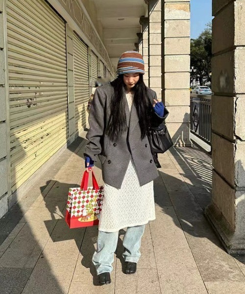 Teem Store(チームストア)の「透け感 レースシアーロングワンピース レイヤード(ワンピース・レディース・ブラック/アイボリー・F)」の4枚目の写真