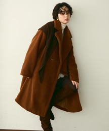 Trish（トリッシュ）の「ボアダブルロングコート（チェスターコート）」