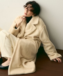 ボアダブルロングコート