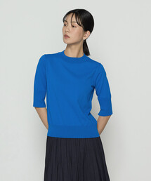 COMME CA | コットンダルストレッチ 半袖プルオーバー(ニット/セーター)