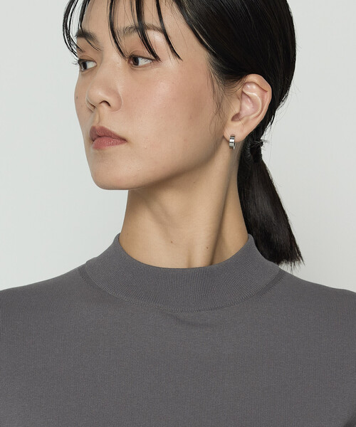 COMME CA（コムサ）の「コットンダルストレッチ 半袖プルオーバー（ニット/セーター・レディース・グレー/ブルー/キナリ・11号/9号）」の19枚目の写真