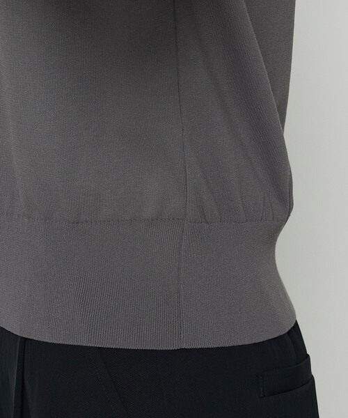 COMME CA（コムサ）の「コットンダルストレッチ 半袖プルオーバー（ニット/セーター・レディース・グレー/ブルー/キナリ・11号/9号）」の21枚目の写真