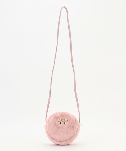 ANY(エニィ)の「フェイクファーポシェット(ショルダーバッグ・キッズ・アイボリー系/ピンク系・F)」の7枚目の写真