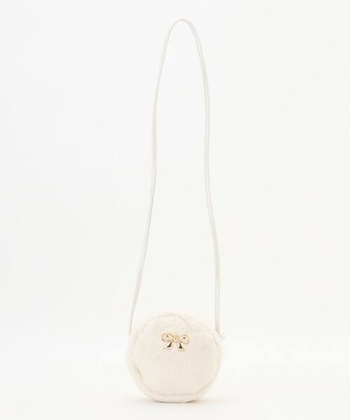 ANY(エニィ)の「フェイクファーポシェット(ショルダーバッグ・キッズ・アイボリー系/ピンク系・F)」の15枚目の写真