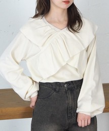 tiptop | フリルクロスニットプルオーバー(ニット/セーター)