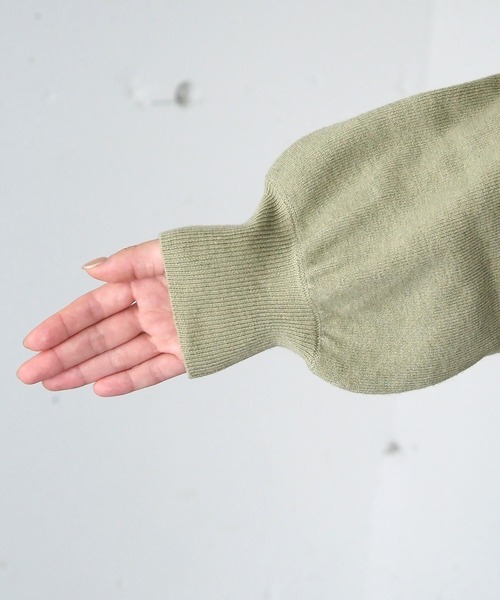 tiptop（ティップトップ）の「フリルクロスニットプルオーバー（ニット/セーター・レディース・アイボリー/チャコールグレー/ピンク/グリーン・FREE）」の22枚目の写真