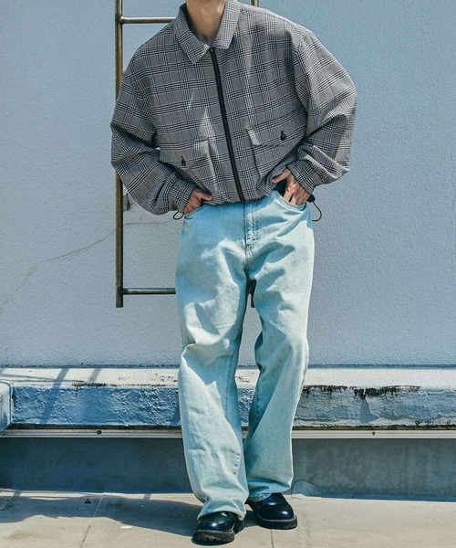 niko and...(ニコアンド)の「Aワッペンジャケット(ブルゾン・メンズ・ブルー/カーキ・MEDIUM/LARGE)」の18枚目の写真