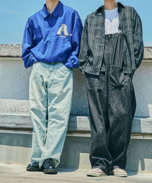 niko and...(ニコアンド)の「Aワッペンジャケット(ブルゾン・メンズ・ブルー/カーキ・MEDIUM/LARGE)」の11枚目の写真