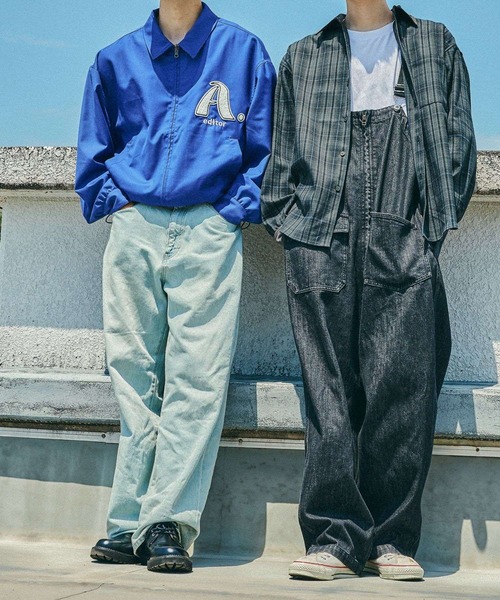 niko and...(ニコアンド)の「Aワッペンジャケット(ブルゾン・メンズ・ブルー/カーキ・MEDIUM/LARGE)」の12枚目の写真