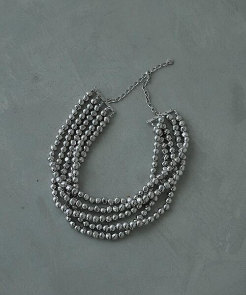 GALLEST（ギャレスト）の「ボールチェーンチョーカーネックレス（ネックレス・レディース・シルバー/ゴールド・00）」の2枚目の写真