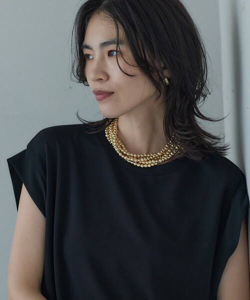 GALLEST（ギャレスト）の「ボールチェーンチョーカーネックレス（ネックレス・レディース・シルバー/ゴールド・00）」の3枚目の写真