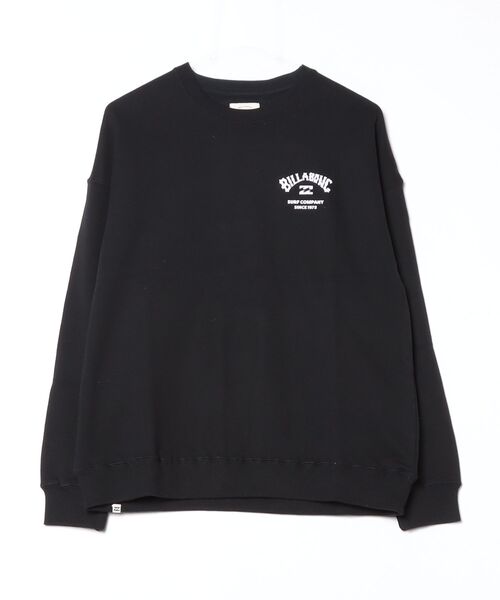 BILLABONG(ビラボン)の「ビラボン BILLABONG SQUARE LOGO BOY FIT CREW サーフ スウェットトレーナー(スウェット・レディース・ブラック/ホワイト・M/L)」の1枚目の写真