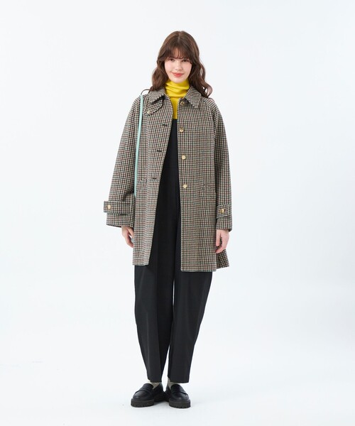 WELBURY（ウェルベリー）】HEAT TWEED製（ステンカラーコート