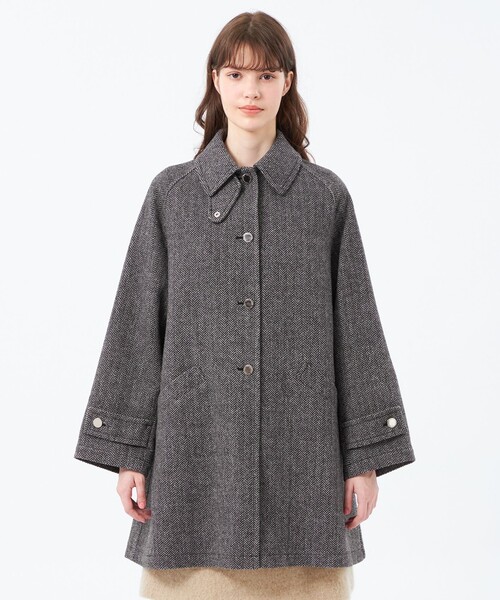 WELBURY（ウェルベリー）】HEAT TWEED製（ステンカラーコート