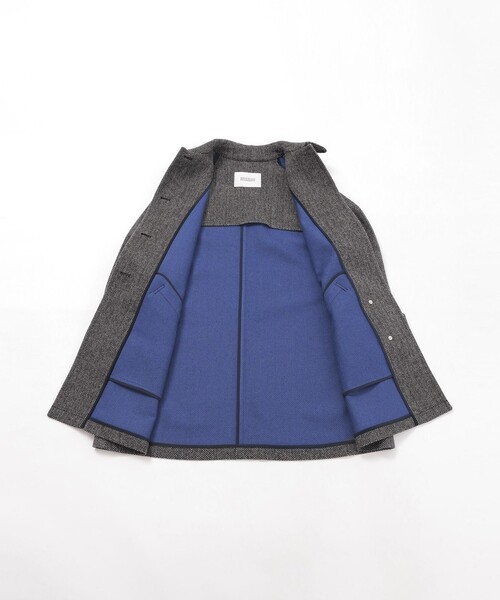 MACKINTOSH PHILOSOPHY(マッキントッシュ フィロソフィー)の「【WELBURY(ウェルベリー)】HEAT TWEED製(ステンカラーコート・レディース・チャコールグレー/ブラウン・38/36)」の12枚目の写真