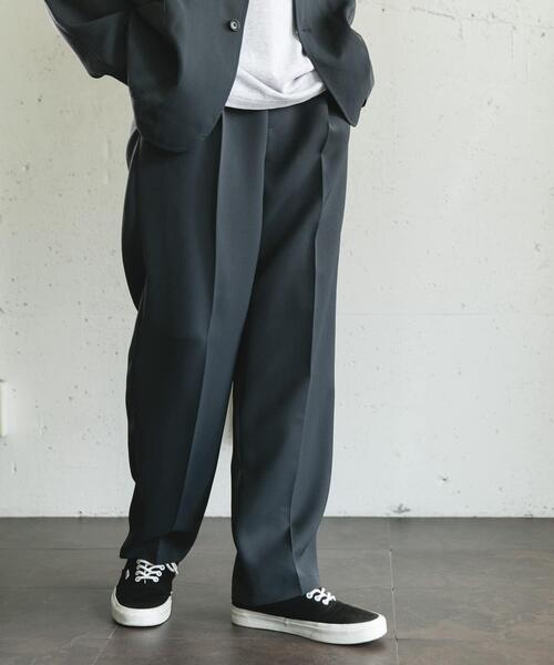 URBAN RESEARCH DOORS(アーバンリサーチドアーズ)の「ダブルクロス イージートラウザー(その他パンツ・メンズ・ダークグレー/チャコールグレー・LARGE/MEDIUM)」の5枚目の写真