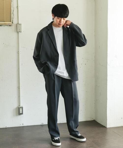 URBAN RESEARCH DOORS(アーバンリサーチドアーズ)の「ダブルクロス イージートラウザー(その他パンツ・メンズ・ダークグレー/チャコールグレー・LARGE/MEDIUM)」の8枚目の写真