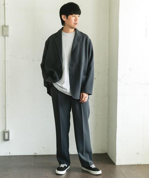 URBAN RESEARCH DOORS(アーバンリサーチドアーズ)の「ダブルクロス イージートラウザー(その他パンツ・メンズ・ダークグレー/チャコールグレー・LARGE/MEDIUM)」の9枚目の写真