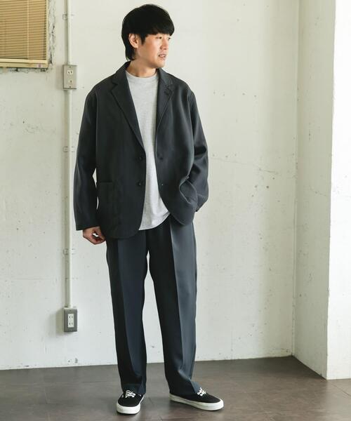 URBAN RESEARCH DOORS(アーバンリサーチドアーズ)の「ダブルクロス イージートラウザー(その他パンツ・メンズ・ダークグレー/チャコールグレー・LARGE/MEDIUM)」の10枚目の写真