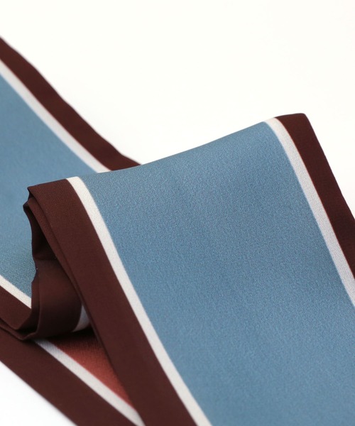 colleca la（コレカラ）の「4color配色ボウタイスカーフ/リボンスカーフ（バンダナ/スカーフ・レディース・ブラウン系/ピンク系/イエロー系・FREE）」の13枚目の写真