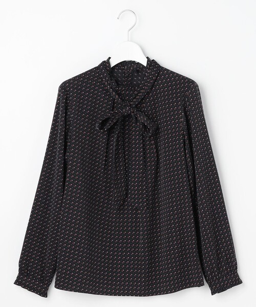 J.PRESS Ladies(J.プレス レディス)の「スエード幾何プリント ブラウス(シャツ/ブラウス・レディース・ホワイト系5/ネイビー系5・XS)」の11枚目の写真