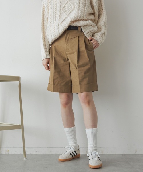 RAGEBLUE（レイジブルー）の「チノタックハーフパンツ（チノパンツ・レディース・ブラック/ブラウン・FREE）」の15枚目の写真