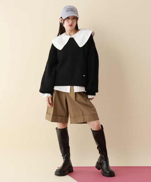 RAGEBLUE（レイジブルー）の「チノタックハーフパンツ（チノパンツ・レディース・ブラック/ブラウン・FREE）」の17枚目の写真