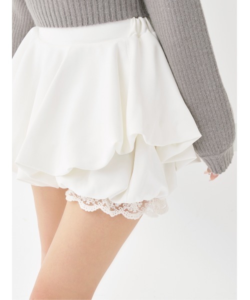 Darich ダーリッチ　ボリュームバルーンミニスカート　ホワイト　白　フリー 予約商品】ボリュームバルーンミニスカート – Darich (ダーリッチ)