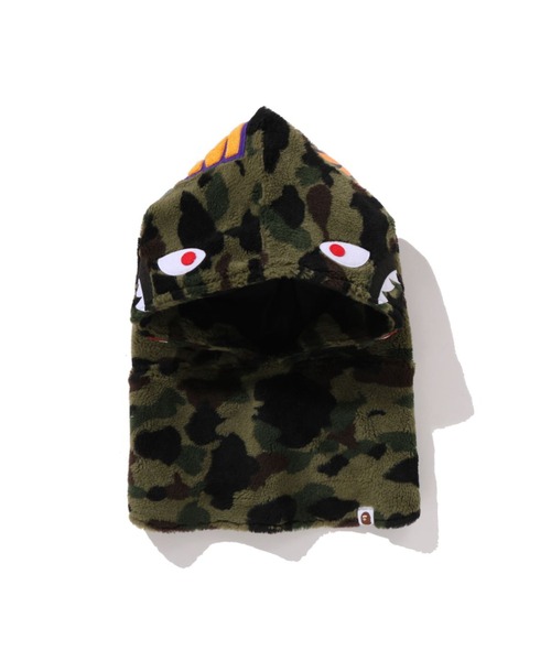 A BATHING APE 迷彩耳あて付き帽子 1ST CAMO SHARK BOA SNOOD（ネックウォーマー/スヌード）｜A BATHING