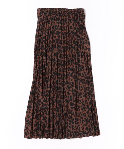 MILLION CARATS(ミリオンカラッツ)の「今季トレンドのアニマル柄を上品トーンで表現!細かなプリーツが縦ラインを強調して自然に体型カバー、すっきり着痩せ見え。ヒールにもブーツにも合う抜け感丈で、オフィスカジュアル~週末コーデまで幅広く活躍。合わせるトップスを選ばず、毎朝のコーデが即キマるアコーディオンスカート。(スカート・レディース・ブラウン/オフホワイト・FREE)」の16枚目の写真