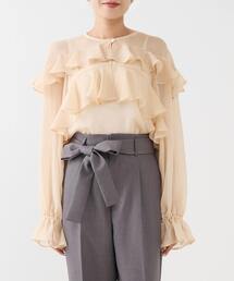 Tiara | ラップルフリルブラウス(シャツ/ブラウス)