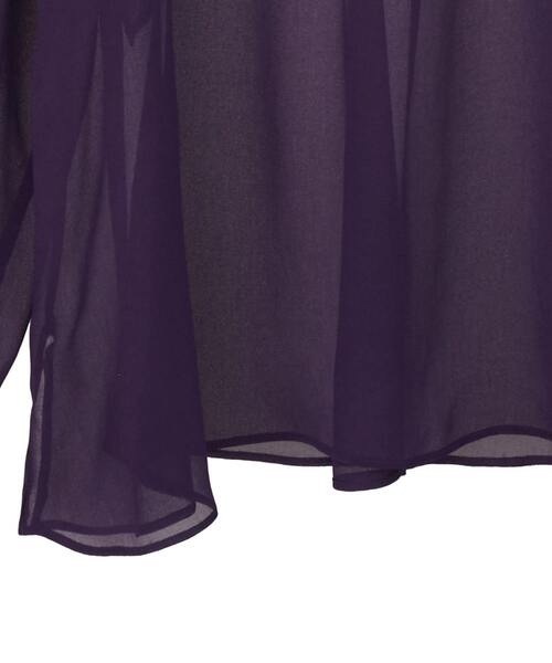 Tiara（ティアラ）の「ラップルフリルブラウス（シャツ/ブラウス・レディース・ベージュ系その他/ベージュ/パープル・FREE）」の12枚目の写真