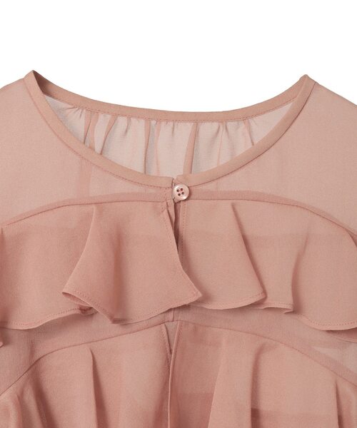 Tiara（ティアラ）の「ラップルフリルブラウス（シャツ/ブラウス・レディース・ベージュ系その他/ベージュ/パープル・FREE）」の20枚目の写真