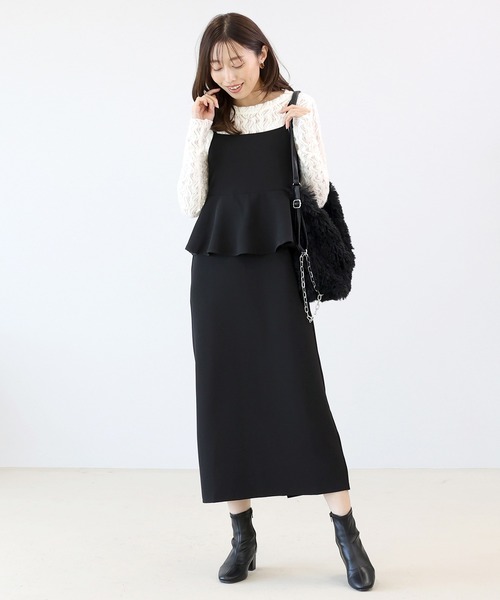 Aletta vita(アレッタビータ)の「起毛レースクルーネックプルオーバー(Tシャツ/カットソー・レディース・アイボリー/ブラック・M)」の21枚目の写真