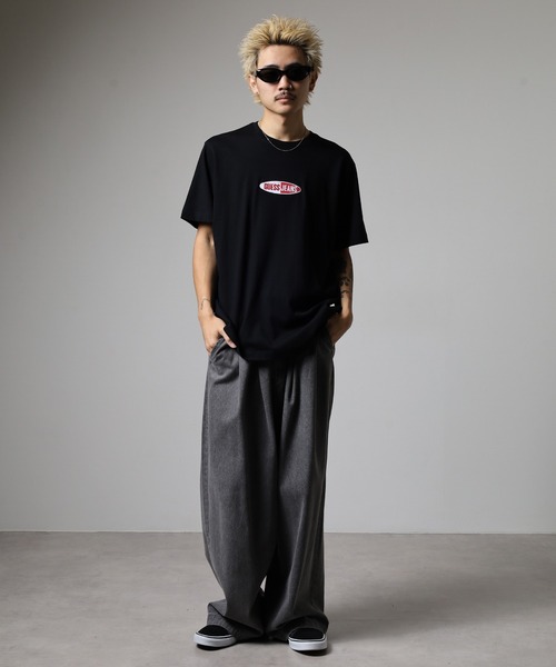 GUESS JEANS（ゲスジーンズ）の「GUESS JEANS GJ REG FIT SMALL LOGO TEE ゲス スプリットロゴTシャツ（Tシャツ/カットソー・メンズ・ダークブルー/ブラック・XL/XXL/M/L）」の14枚目の写真