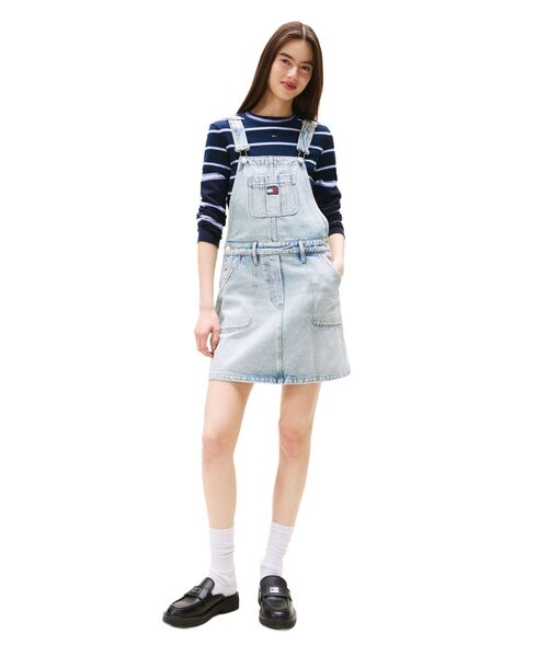 トミー ジーンズ（ JEANS）/デニムダンガリーワンピース セール】デニムダンガリーワンピース（ワンピース）｜TOMMY JEANS