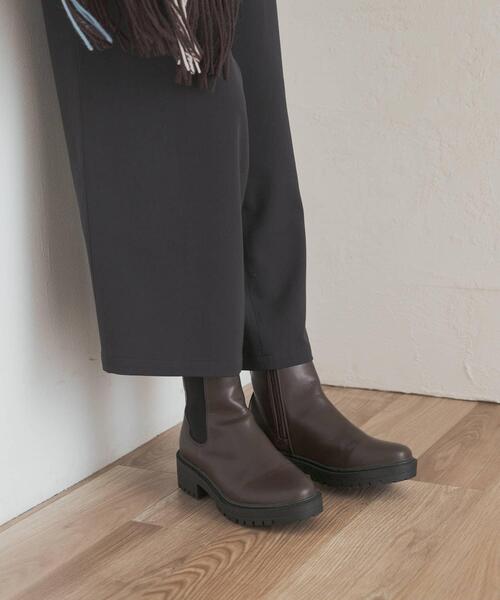 URBAN RESEARCH DOORS（アーバンリサーチドアーズ）の「『晴雨兼用』トラックソールブーツ（ブーツ・レディース・ブラウン/ブラック・36/38/37）」の14枚目の写真