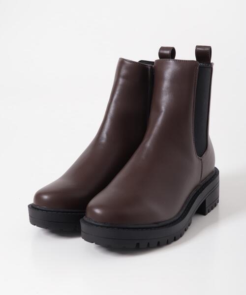 URBAN RESEARCH DOORS（アーバンリサーチドアーズ）の「『晴雨兼用』トラックソールブーツ（ブーツ・レディース・ブラウン/ブラック・36/38/37）」の17枚目の写真