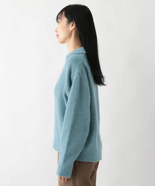 FOUND GOOD（ファウンドグッド）の「フワフワスキッパーニットPO（ニット/セーター・レディース・ブルー系5/ブラック/アイボリー/グレー系5・M/S/L）」の17枚目の写真