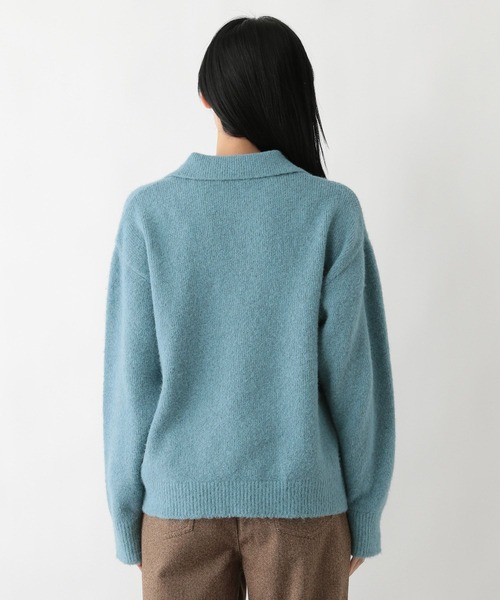 FOUND GOOD（ファウンドグッド）の「フワフワスキッパーニットPO（ニット/セーター・レディース・ブルー系5/ブラック/アイボリー/グレー系5・M/S/L）」の18枚目の写真