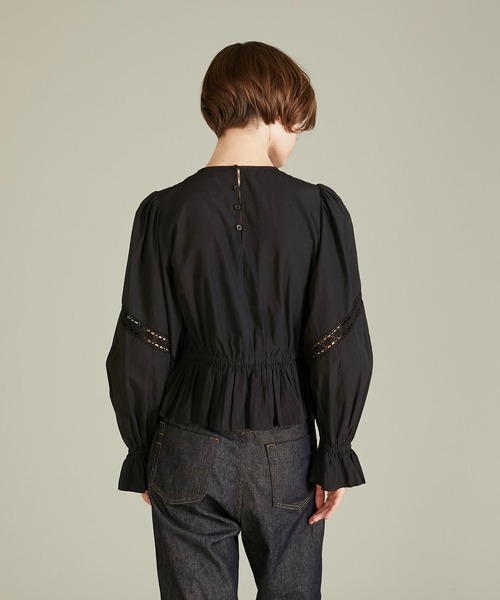 crinkle crinkle crinkle（クリンクルクリンクルクリンクル）の「【crinkle crinkle crinkle】pillow case blouse/ピローケースブラウス（シャツ/ブラウス・レディース・ブラック/ホワイト・FREE）」の9枚目の写真