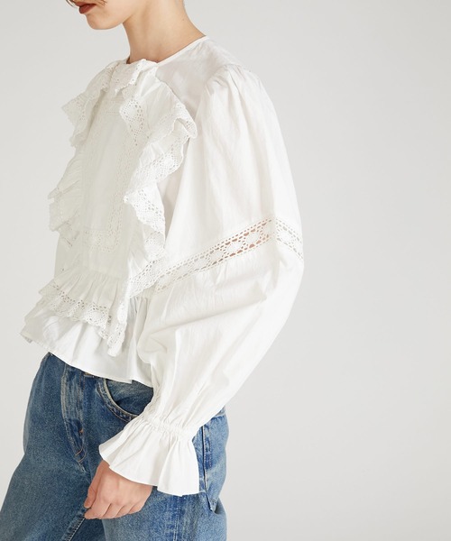 crinkle crinkle crinkle（クリンクルクリンクルクリンクル）の「【crinkle crinkle crinkle】pillow case blouse/ピローケースブラウス（シャツ/ブラウス・レディース・ブラック/ホワイト・FREE）」の4枚目の写真