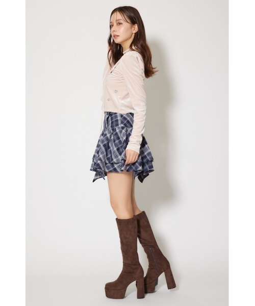 rienda(リエンダ)の「2WAYアシンメトリーチェックジャストウエストスカート 秋服 冬服(スカート・レディース・ブルー系その他・MEDIUM/SMALL)」の12枚目の写真